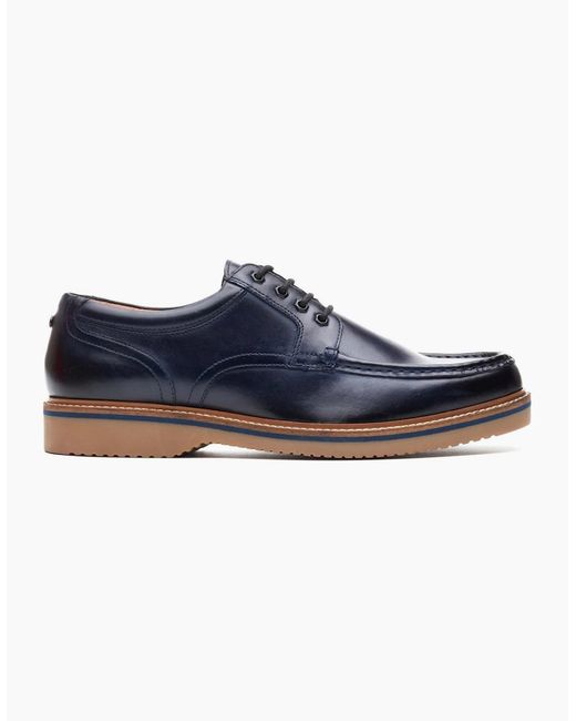 Base London Blue Langdon Apron Toe Shoes for men