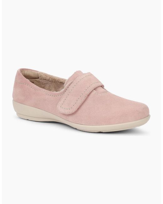 Hotter Pink Toasty Wide Fit Slippers