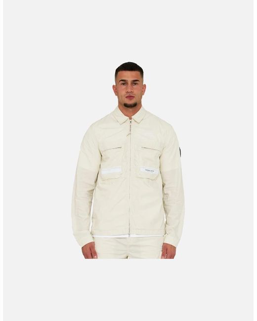 Marshall Artist Natural Seafield Overshirt Stone for men