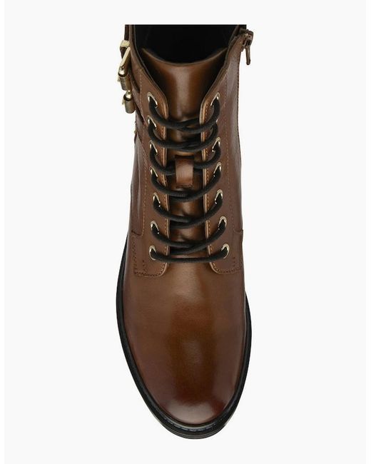 Lotus Brown Parton Ankle Boots