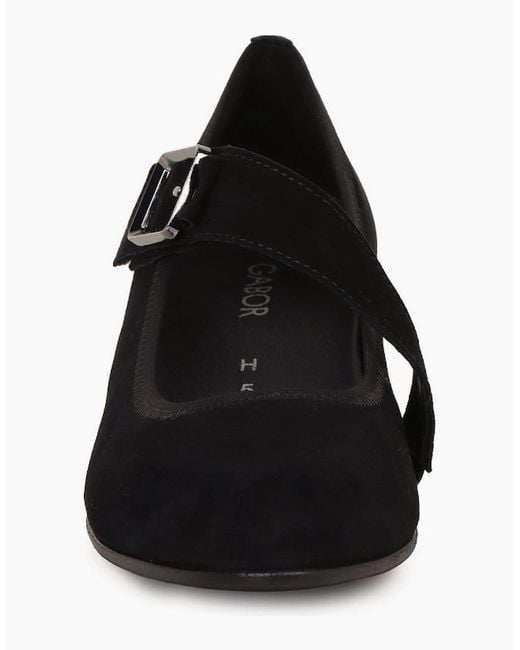 Gabor Black Fortune Mary Jane Court Shoes