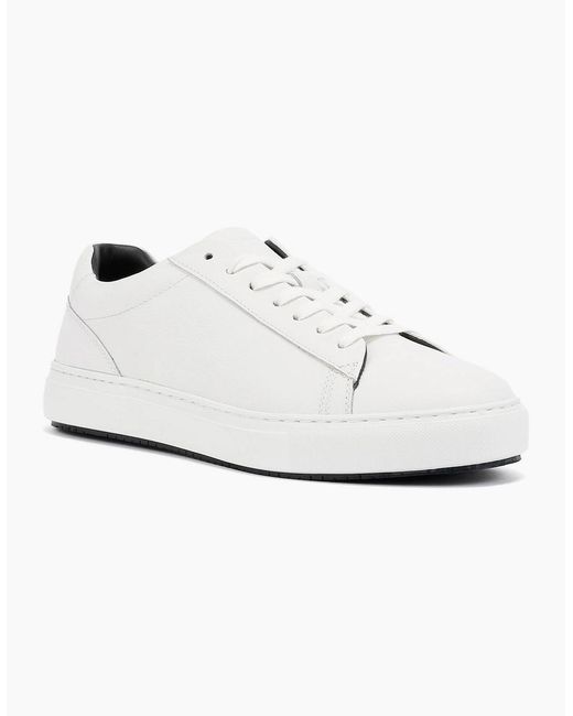 Ben Sherman White Ace Cupsole Leather Trainers for men