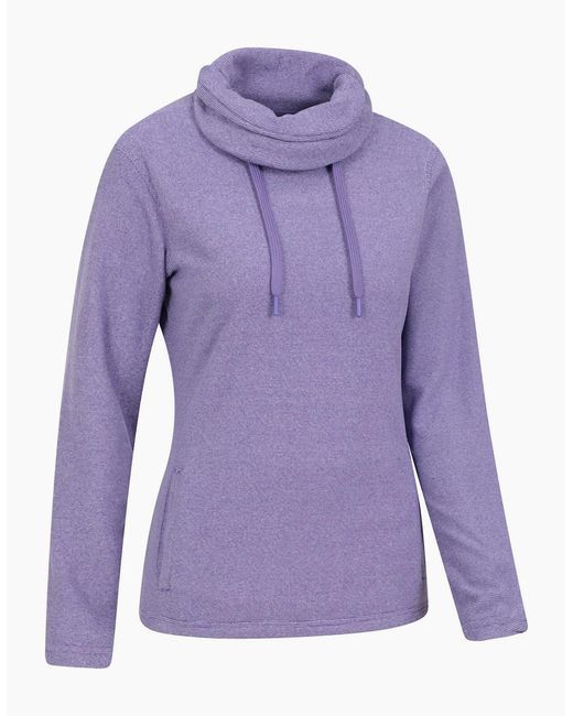 Mountain Warehouse Purple Ladies Hebridean Cowl Neck Fleece Top