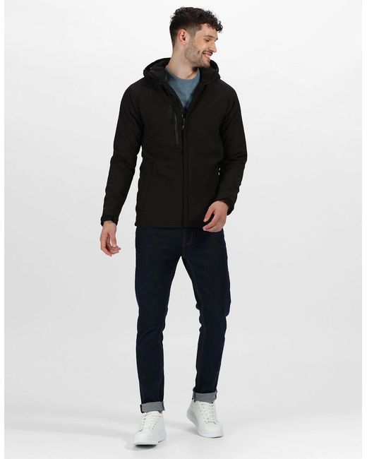 Regatta Black Professional Repeller X-Pro Softshell Jacket for men