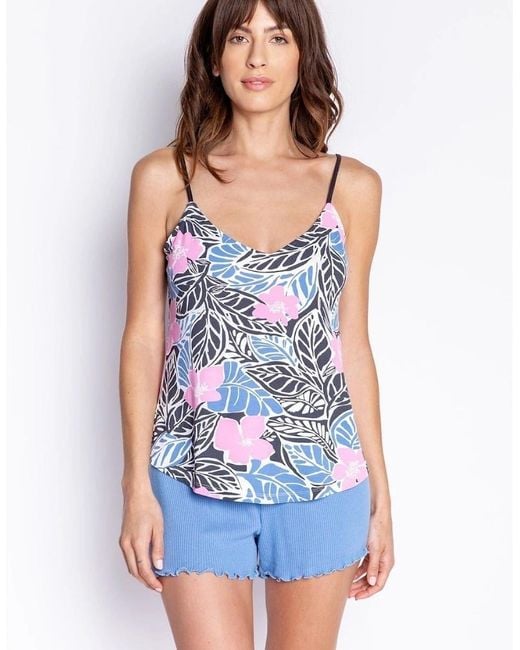 Pj Salvage Blue Salvage Bali Bound Cami