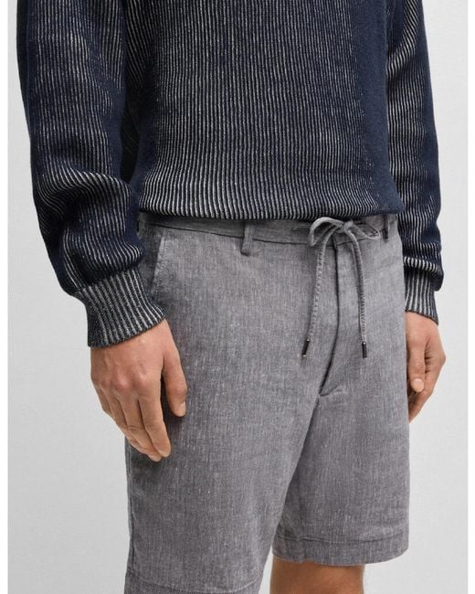 Boss Gray Boss C-Kane-Rds-Shorts 404 Dk for men