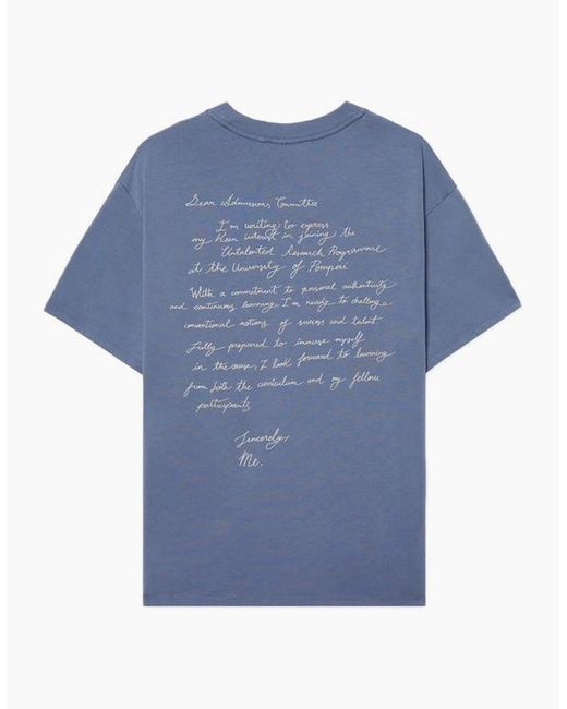 Pompeii3 Blue Admission Letter Marengo T-Shirt for men
