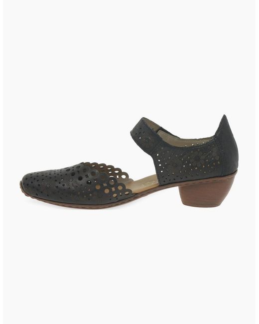 Rieker Brown Pia Open Court Shoes