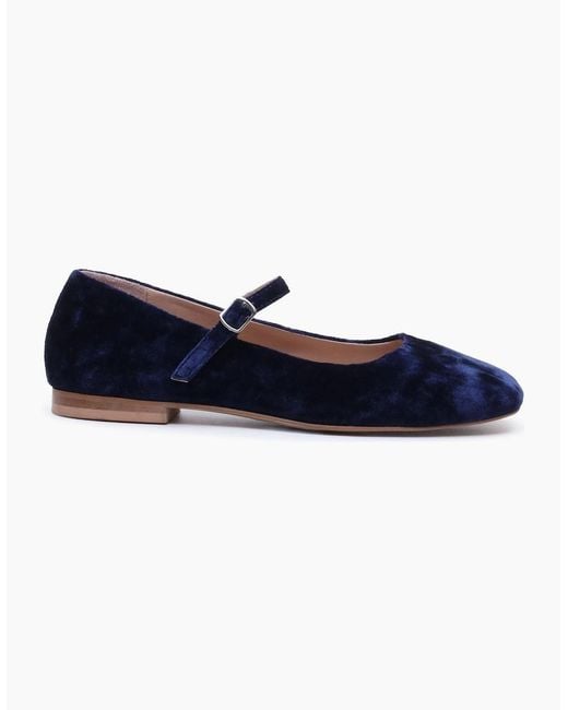 Hush Puppies Blue Pasha Velvet Flats