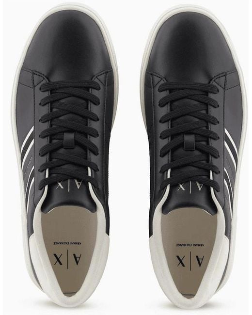 ARMANI EXCHANGE Black Low Top/ Sneaker Trainer for men