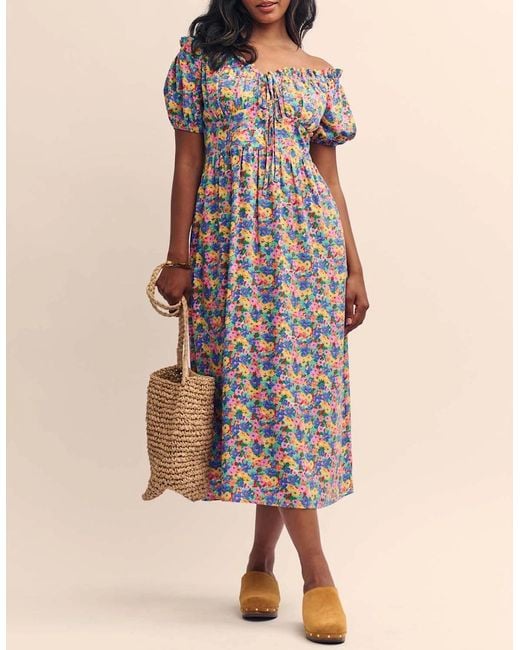 Nobody's Child Natural Genevieve Floral Midi Dress