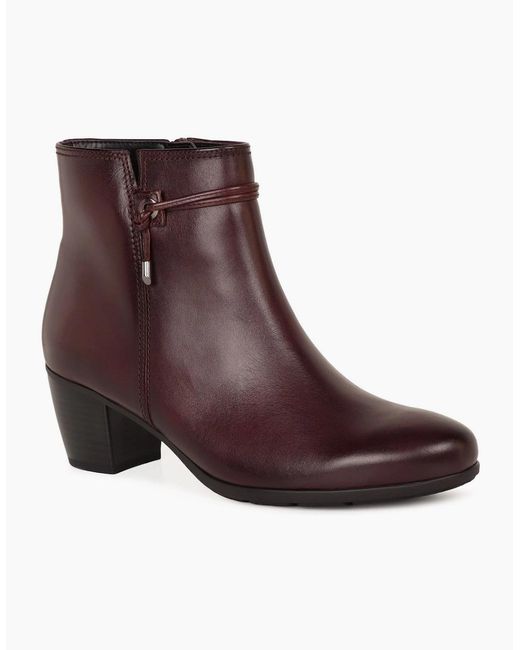 Gabor Brown Ela Ankle Boots