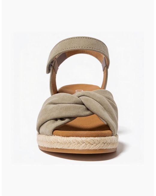 Gabor Metallic Moon Ankle Strap Sandals