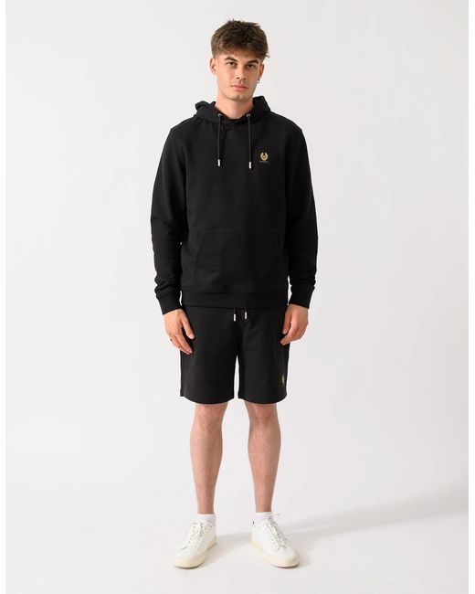 Belstaff Black Logo Hoodie for men