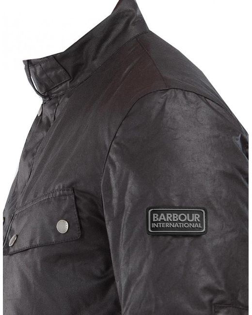 Barbour Black Tourer Duke Rustic Wax Jacket for men