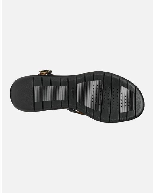 Geox Black D Meliconia Sandals