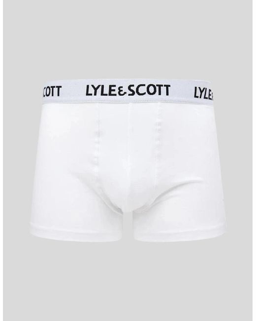 Lyle & Scott Black 3 Pack Basic Core Trunks for men