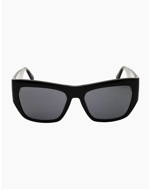Guess Black Shiny Oversized Sunglasses