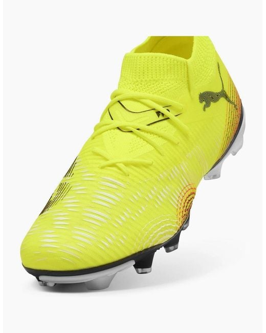 PUMA Yellow 8 Match Artificial Ground Football Boots