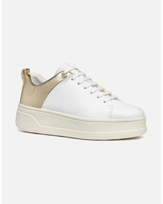 Geox White D Spherica Ecub-2 Trainers