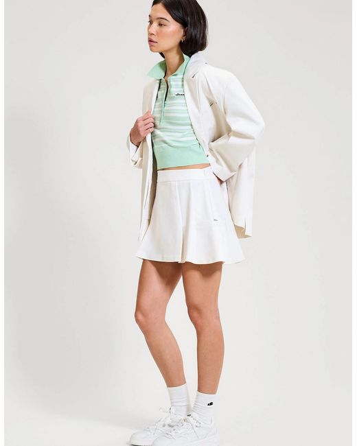 Ellesse White The Tailored Tennis Skirt