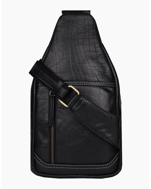Lakeland Leather Black Keswick Sling Bag