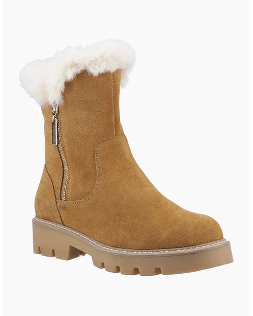 Hush Puppies Natural Ambre Zip Boots