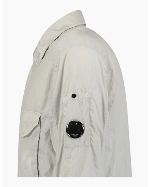 C P Company Gray Lens Chrome Zip-Up Jacket Light for men