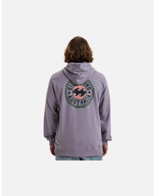 Billabong Purple Foundation Hoodie for men