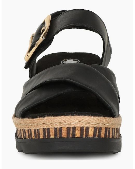 Rieker Black Cayman Sandals