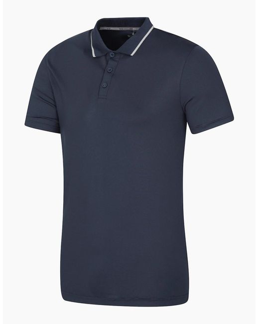 Mountain Warehouse Blue Tournament Isocool Polo Shirt for men