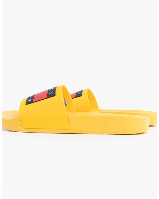 Tommy Hilfiger Yellow Tj Pool Slides Slides Warm for men