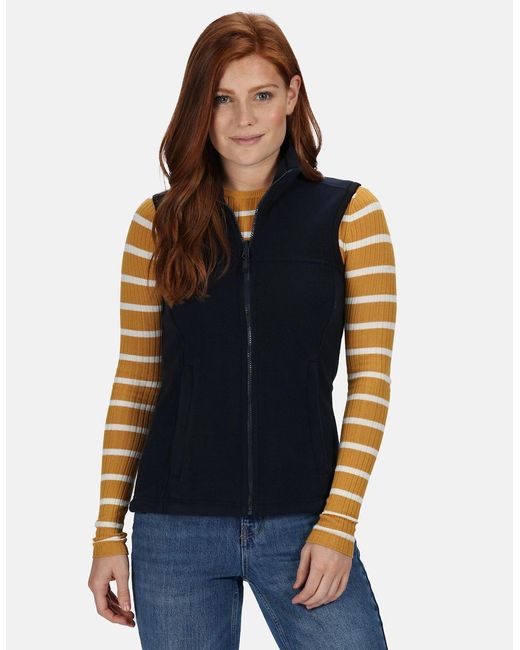 Regatta Blue Professional /Ladies Haber Ii 250 Series Anti-Pill Fleece Bodywarmer Sleeveless Jacket