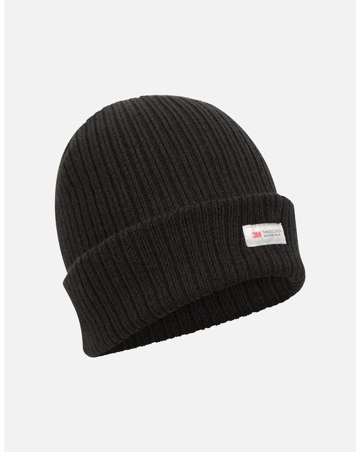 Mountain Warehouse Black Knitted Thinsulate Beanie for men