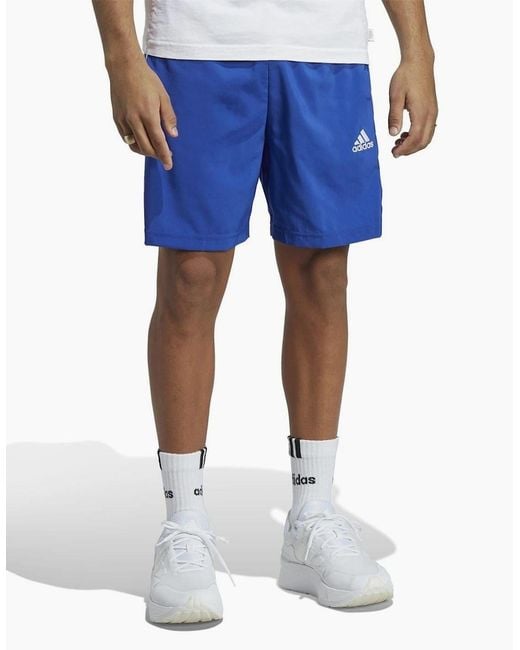 Adidas Blue 3 Stripes Shorts for men