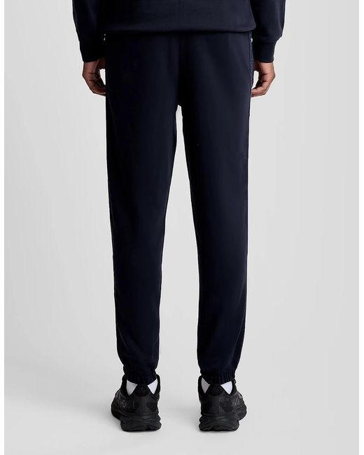 Lyle & Scott Blue Sports Tape Joggers for men