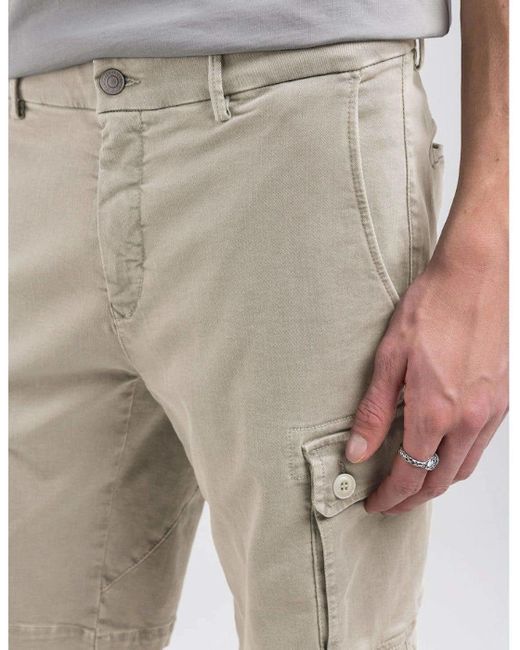 Replay Natural Vannie Hypercargo Shorts 013 Alabaster for men