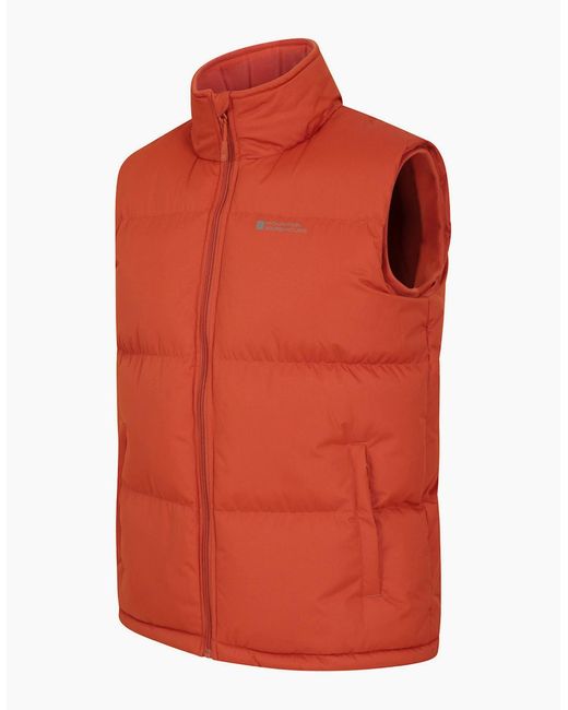 Mountain Warehouse Orange Rock Padded Gilet for men