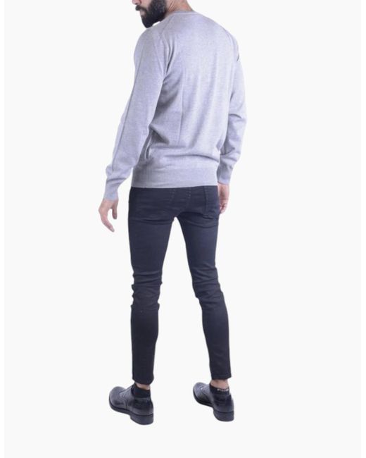 Armani Blue Emporio 8N1M41 Cardigan Long Sleeve V Neck Knitwear Pullover Jumper for men