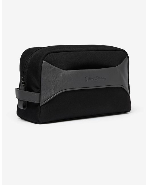 Oliver Sweeney Black Calf Leather/Nylon Washbag for men