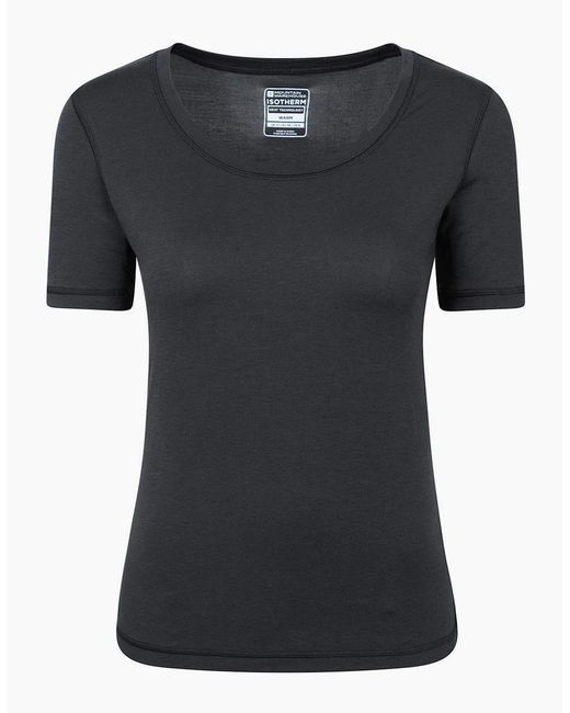 Mountain Warehouse Black Ladies Keep The Heat Isotherm T-Shirt