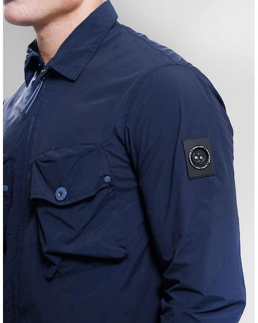 Marshall Artist Blue Tonaro Overshirt for men