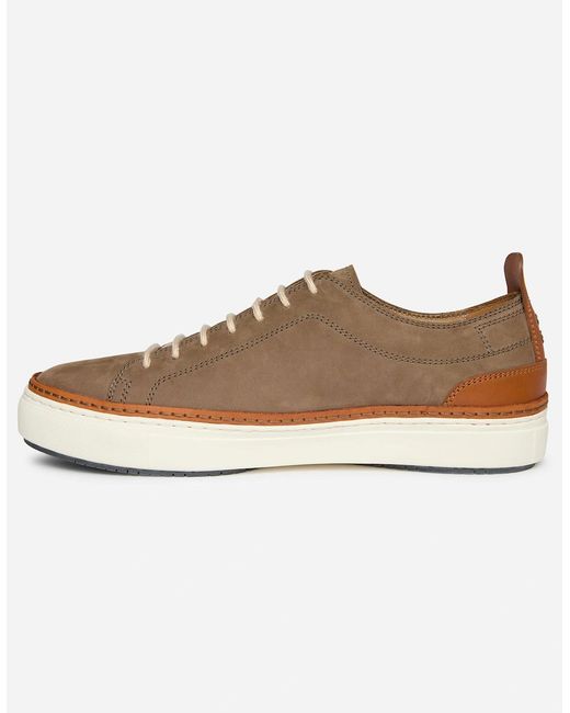 Oliver Sweeney Natural Lopes Nubuck Cupsole Trainers for men
