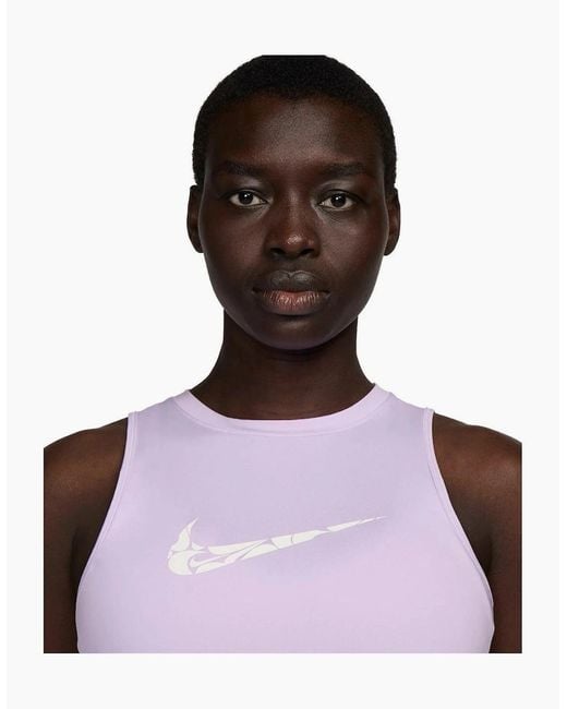 Nike Purple W Nk One Swoosh Lilac Running Vest