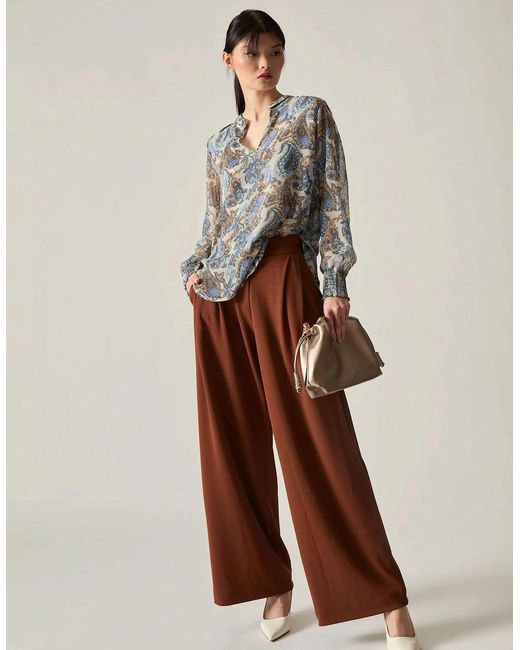 James Lakeland Multicolor Paisley Print Blouse