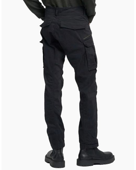 Replay Black Joe Cargo Pants for men