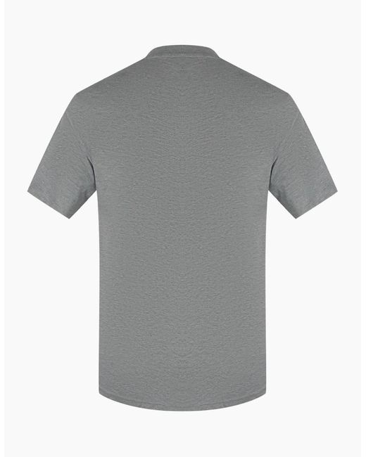 Love Moschino Gray Block Logo T-Shirt for men