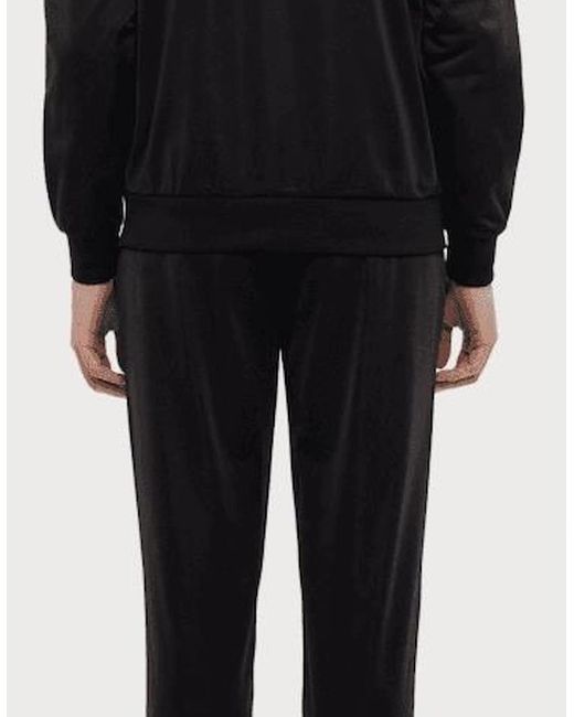 EA7 Black Zip Up Funnel Neck/ Poly Tracksuit for men