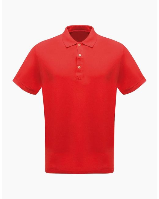 Regatta Red Professional Classic 65/35 Short Sleeve Polo Shirt for men