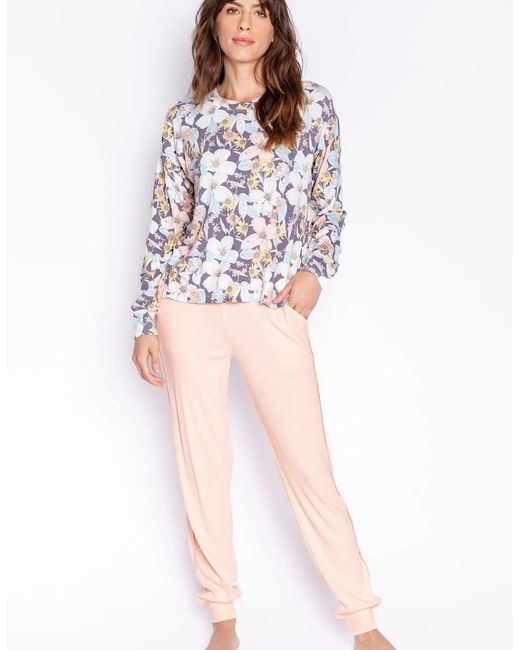 Pj Salvage White Salvage Floral Shirt
